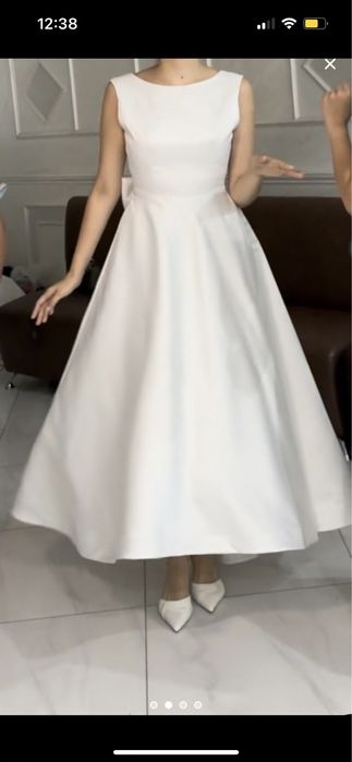 Платье белое, сшито на заказ