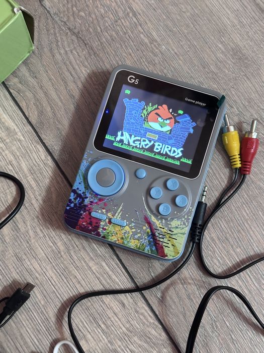 Mini joc G5 portabil, 500 de jocuri retro, clasice, pentru copii