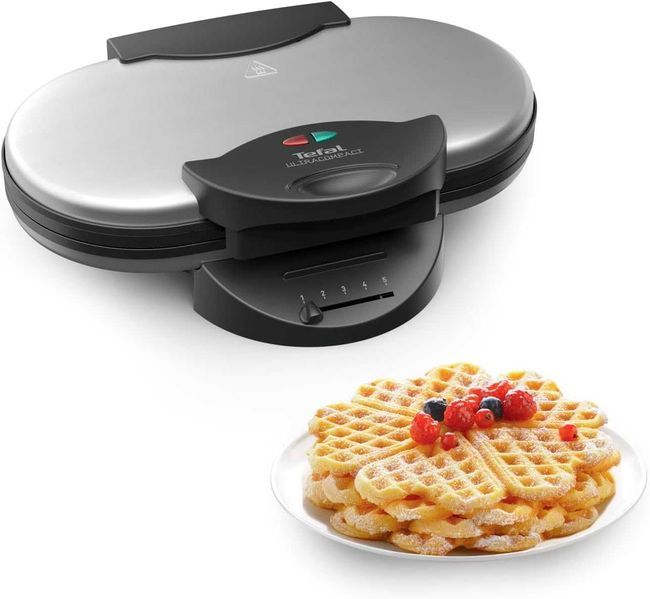 Нов Гофретник от Неръждаема Стомана Tefal WM 311D, 2 години Гаранция, 1200W
