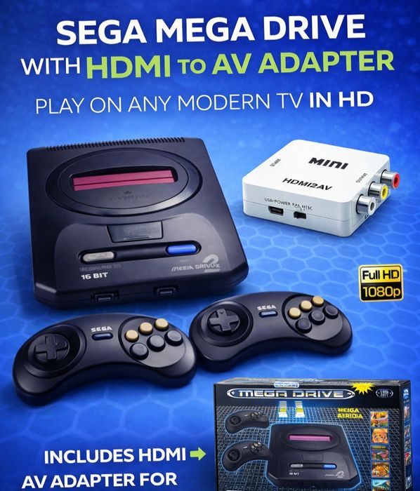 Sega Mega Drive 16-bit  100% yangi