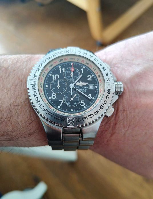 Brаitling Hercules 45mm, работи перфектно, дълга верига, разменям
