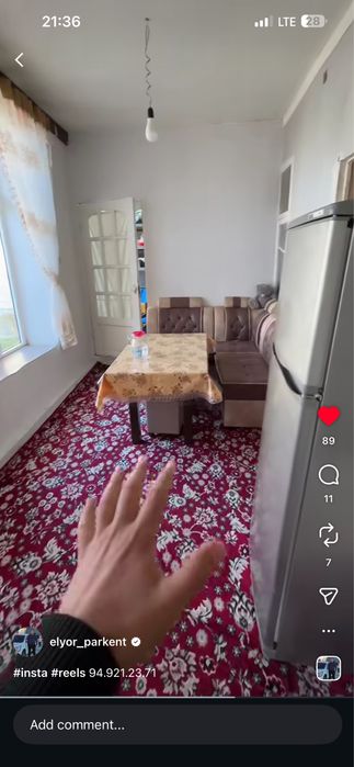 Parkentda 6 sotok 6 xonali uy sotiladi