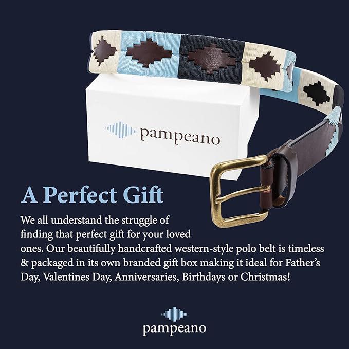 Curea de piele polo Sereno Pampeano,masura 48,3,5 cm lățime,noua