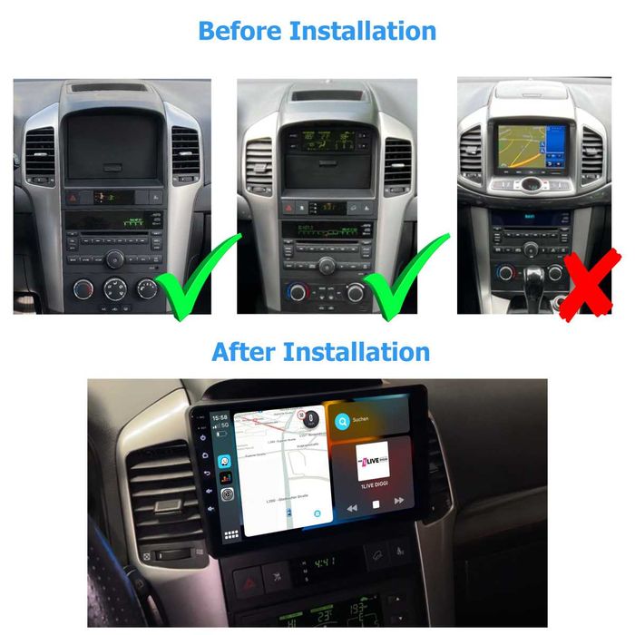 Мултимедия за Chevrolet Captiva LOVA Aveo плеър 2DIN Навигация Android