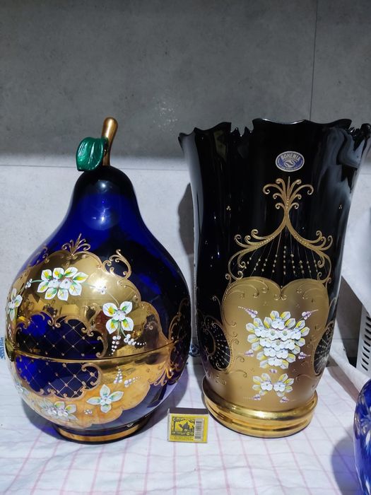 Вазы Богемия Лепка Чехословакия