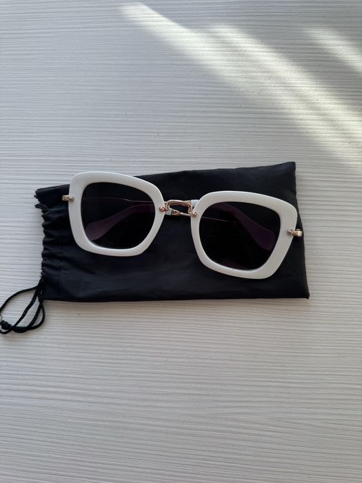 Ochelari eleganti dama albi