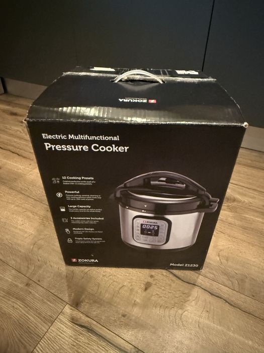 Oala electrica sub presiune, multifunctionala, 5,6 L, 1000 W - Zokura