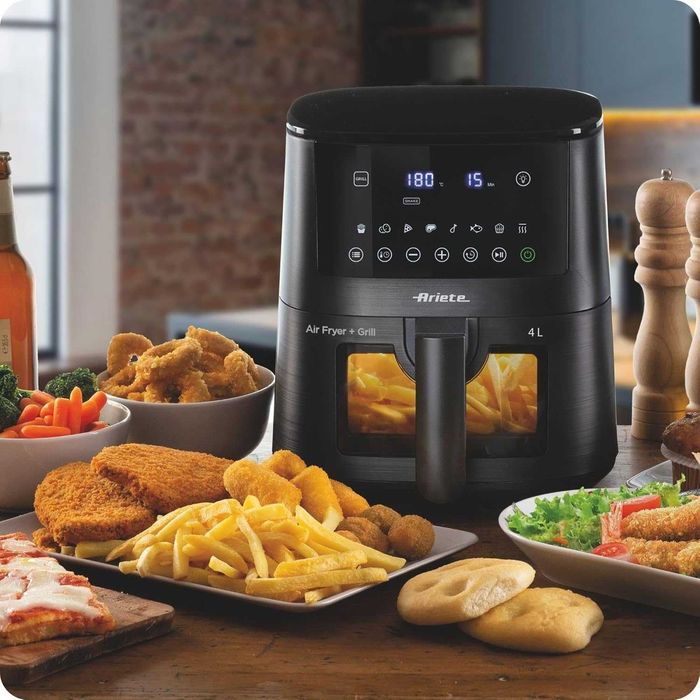 Ariete 4633 Air Fryer L – Фритюрник с горещ въздух 4 л, 1400 W, 9 програми