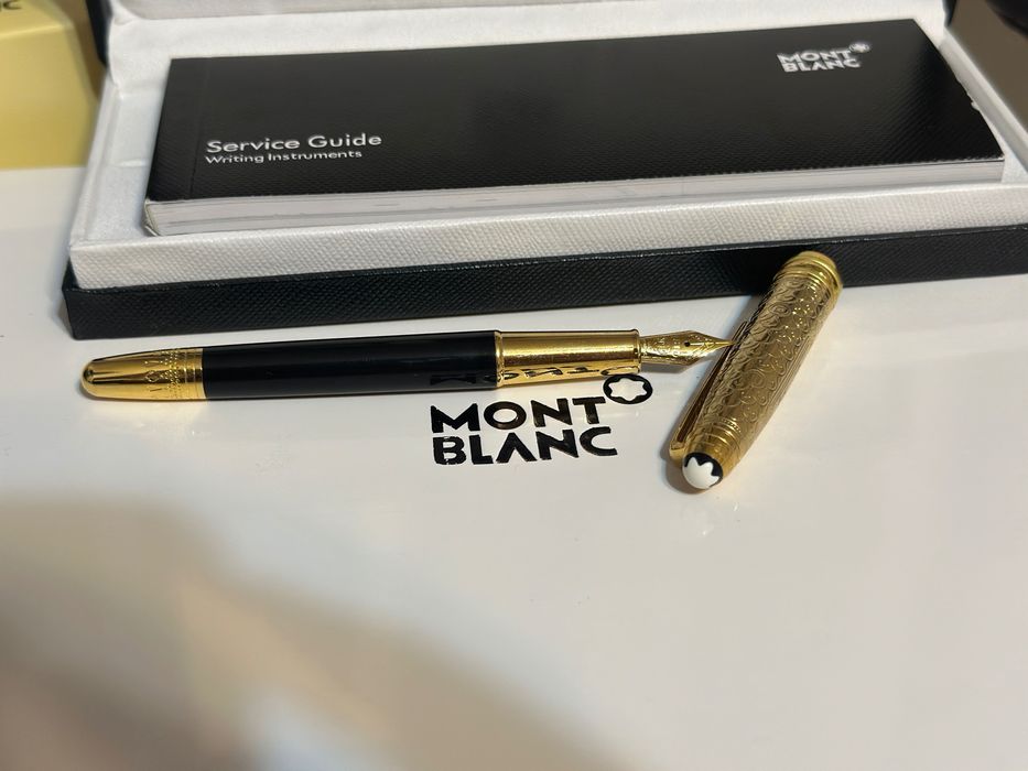 Stilou Montblanc Meisterstuck 100 years Origin Collection, negru/auriu