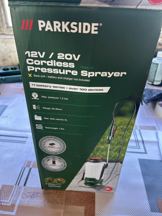 Акумулаторна пръскачка parkside