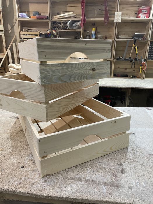 Дървена щайга 40/30/15 за заведения и магазини