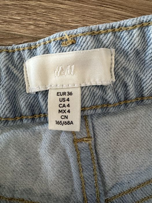 Къси дънки H&M светло сини