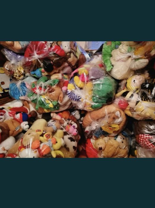 Jucarii din plus SH la sac diverse animale, mascote, kg en gros