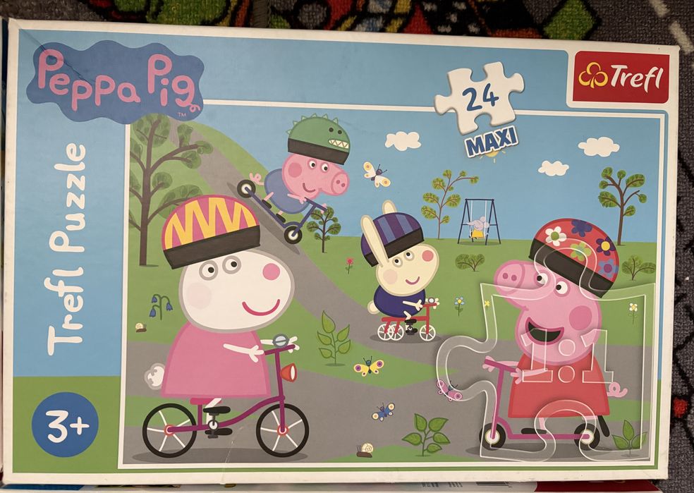 Puzzle Trefl 24 piese Maxi / 40 - 60 piese, Paw Patrol / Baby Shark / Maja / Peppa Pig / Mickey and Friends / Bluey / Maja / Lion King