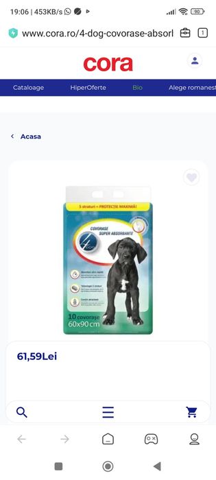 Minge hamster transparenta/covorașe absorbante 4dog