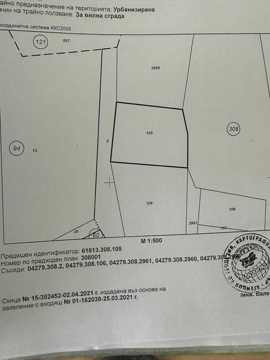 Продава се УПИ гр.Благоевград/кв.Баларбаши