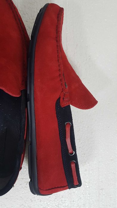 мъжки червени мокасини massimo zardi