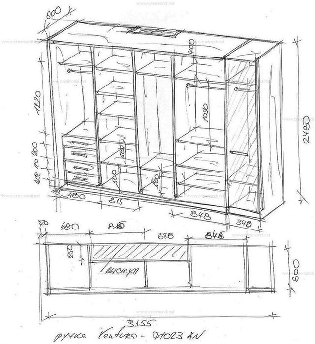 Деталировка мебели