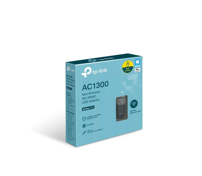 | Wi-Fi USB-адаптер TP-Link Archer T3U AC1300 MU-MIMO USB 3.0