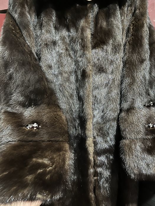 Норковый шуба 56-60 размер
