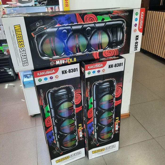 Караоке колонка микрофон