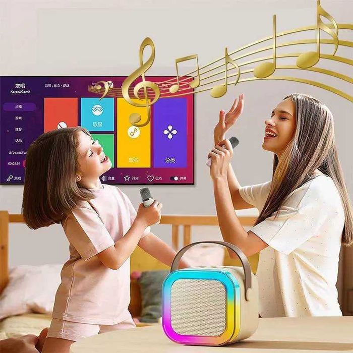 Колонка-караоке с микрофоном