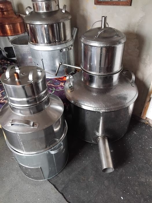 Cazane de țuica din inox sau cupru
