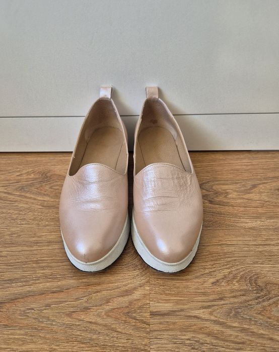 Pantofi damă din piele 39 – bej, eleganți și comozi
