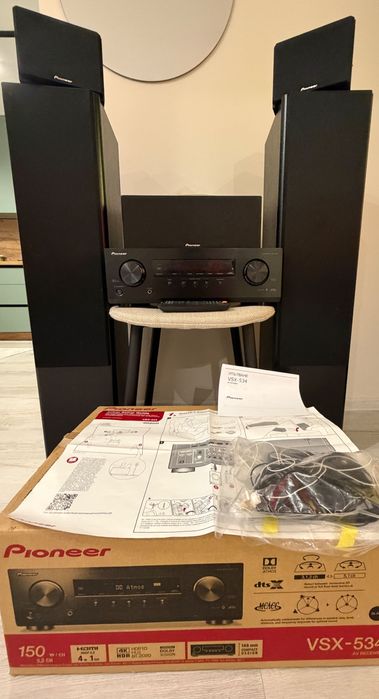 Pioneer VSX-534 + 5.0 колони | Домашно кино | ТОП състояние