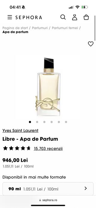YSL Libre 90ml Eau de Parfum, 100% original, nou, sigilat!!