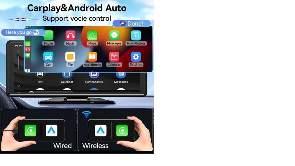 Wireles Android Autо Apple Carplay for Car Stereo 10.26 inch