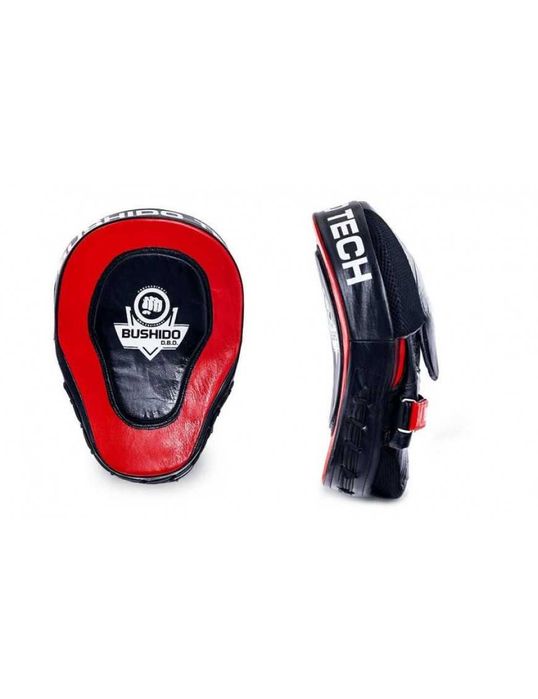 Комплект извити кожени боксови лапи DBX Bushido - 2 бр.
