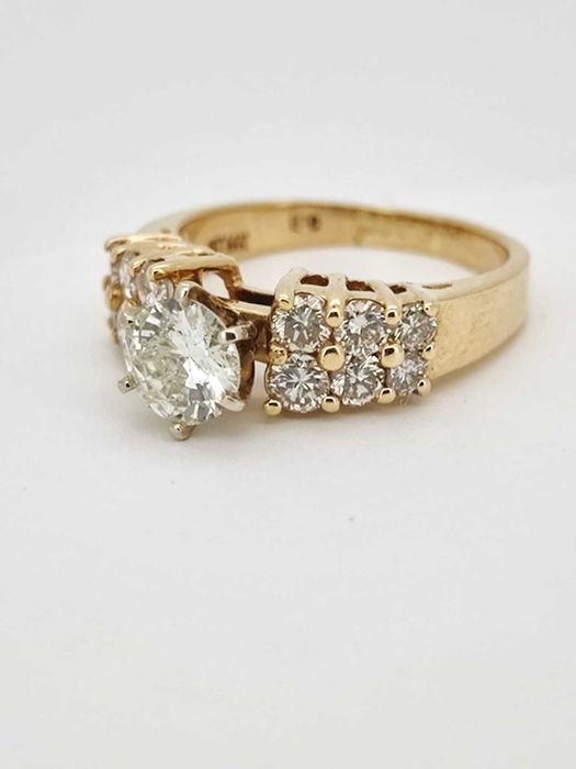 Inel aur 14k cu diamante 1,65ct