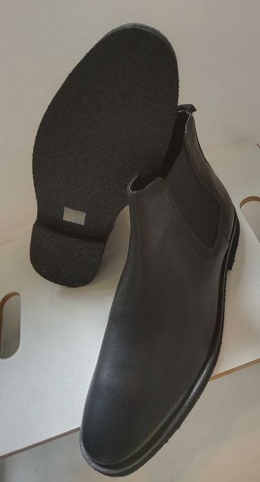 Ghete chelsea 44 plain toe premium Walk London piele naturala moale