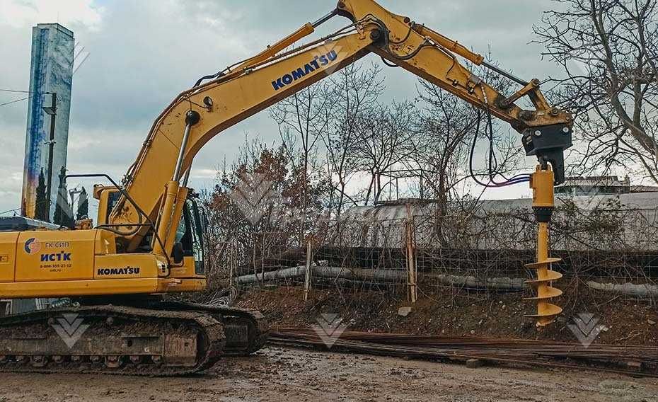 Гидробур Delta RD25 на экскаватор