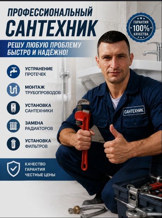 Сантехник  Шымкент