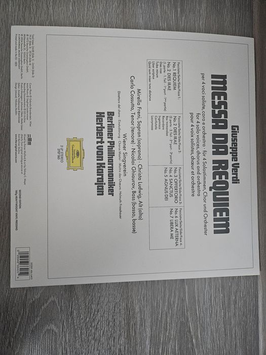 Vinil muzica clasica Giuseppe Verdi, Messa da Requiem, Karajan