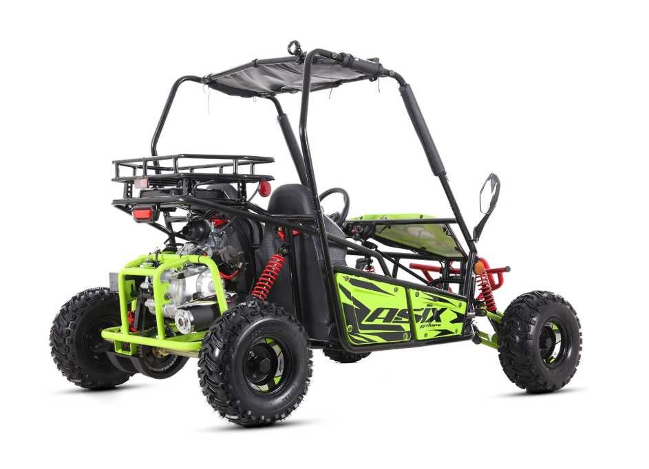 Asix Buggy 125cc, roti 7 inch, 3+1 viteze, culoare lime/negru