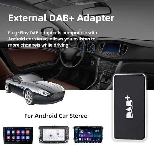 Нов DAB DAB+ USB адаптер за Android автомобилно радио с антена за кола
