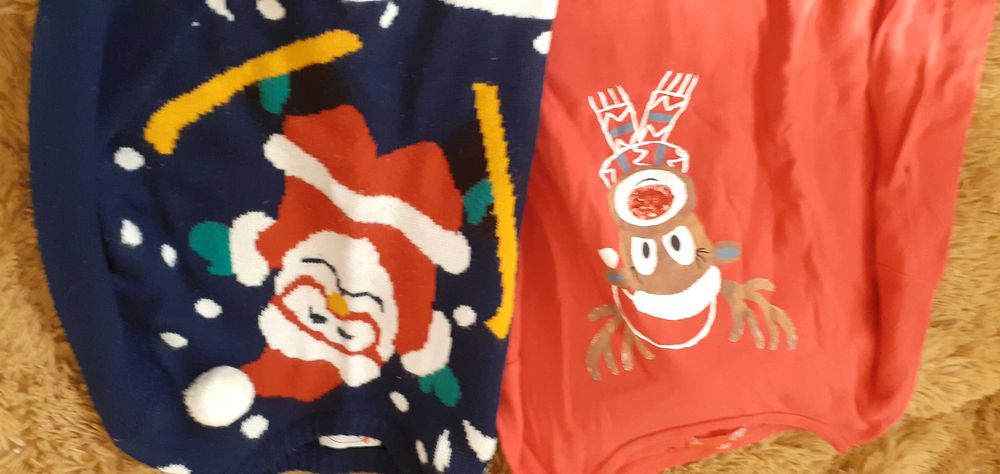 Коледен пуловер на Next,размер 40 и коледен пуловер размер XS