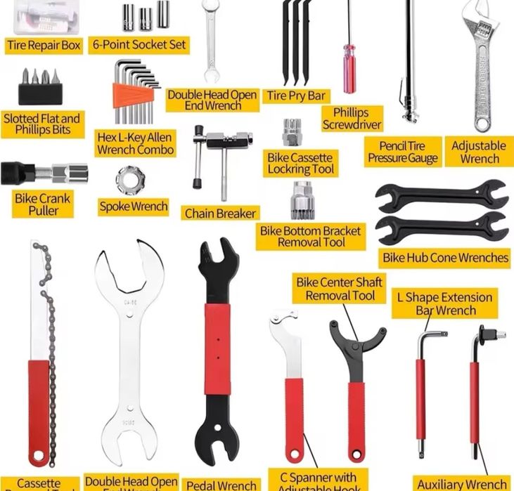 Куфар с вело инструменти