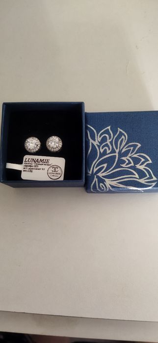 Продам новые серьги - пусеты серебро