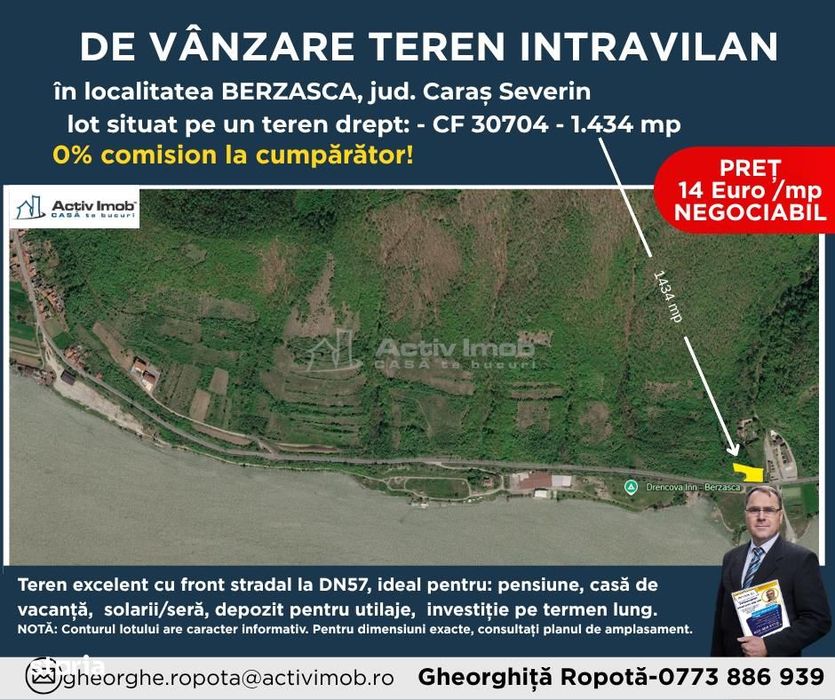TERENURI Intravilan in Berzasca
