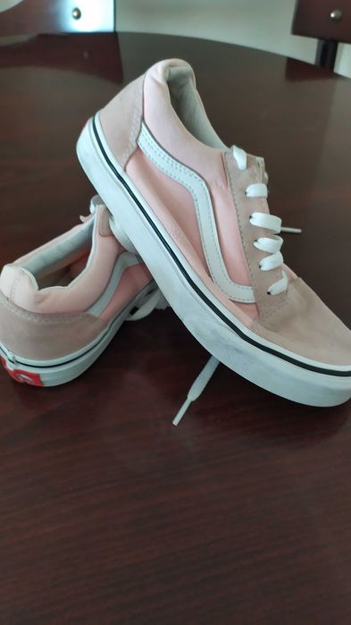 VANS Ванс детски/юношески розови платненки размер 36. Употребявани