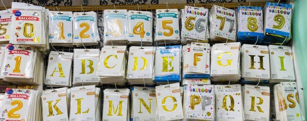 Xarfli shar,Шар буква ракам Доставка ест