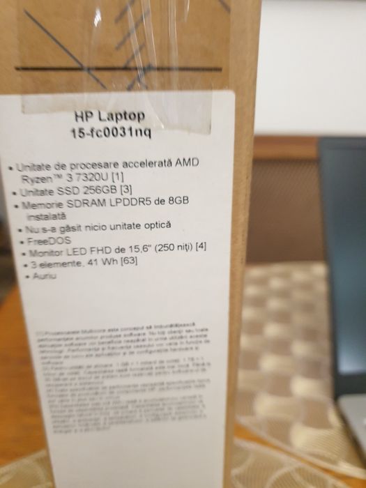 Vând laptop Hp nefolosit cu windows 11 pro 22H5 instalat