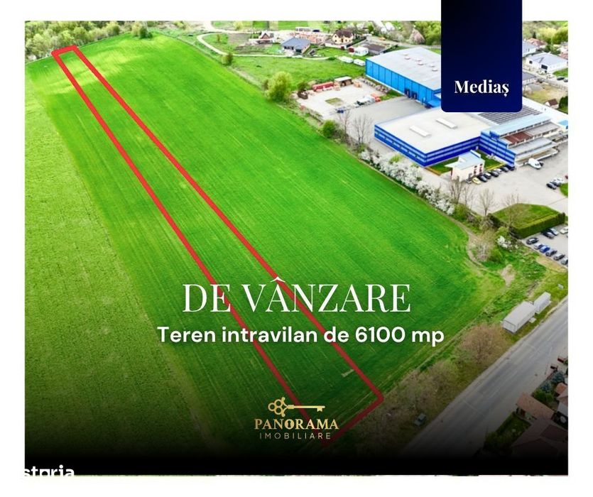 Teren intravilan de 6100 mp de vânzare Mediaș