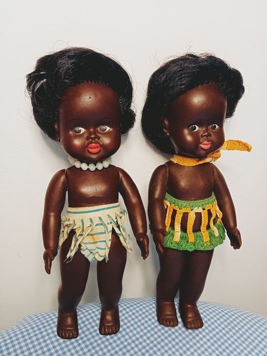 Păpușă Aradeanca Zumbi (negresa) ,vechi de colecție,Perioada Comunist