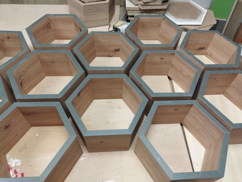 Етажерка,полица,пчелна пита, хексагон, рафт, декорация,полица