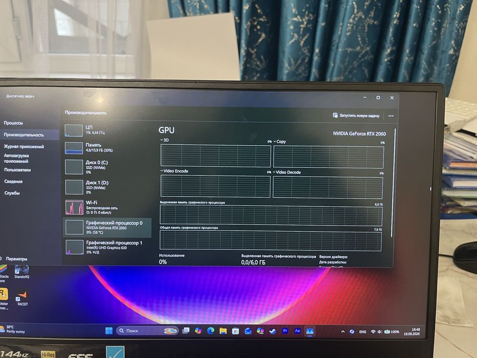 Игровой Ноутбук ASUS ROG Zephyrus